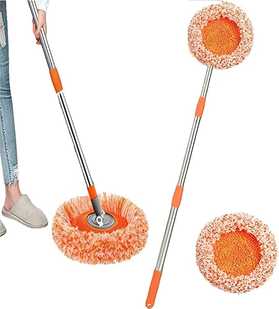 360 Degree Sunflower Mop With Long Telescopic Stick Microfiber Floor Cleaning Mop